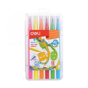 Deli Color Emotion Keçeli Kalem 12’li EC10304