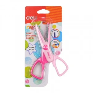 DELİ D60001 NEON CRAFT ÇOCUK MAKASI 14cm BLİSTER