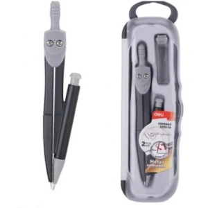 Deli G20904 Compass Min Yedekli Pergel Seti Gümüş