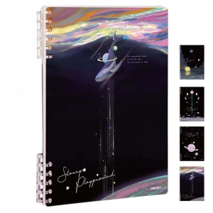 Deli Spiralli Space Loose-Leaf Notebook (3 Kapak hediyeli) 24504