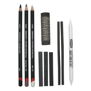 Derwent Charcoal Set 10 lu Füzen Seti
