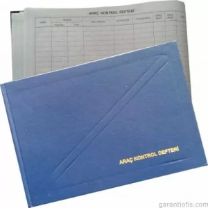 Dilman Ciltli Araç Kayıt Defteri (Araç Kontrol Defteri - 96 Yaprak)