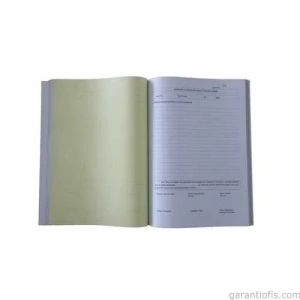 Dilman İş Sağlığı ve Güvenliğine İlişkin Tespit ve Öneri Defteri (Karton Kapak -  Numaralı)