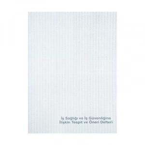 DİLMAN İŞ SAĞLIĞI VE GÜVENLİK TESPİT ÖNERİ DEFTERİ KARTON KAPAK