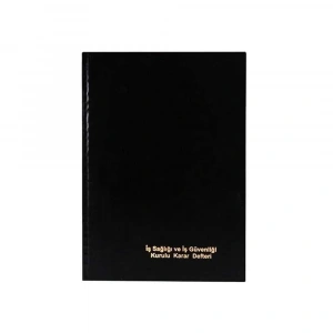 Dilman İş Sağlığı Ve İş Güvenliği Karar Defteri Ciltli 50li