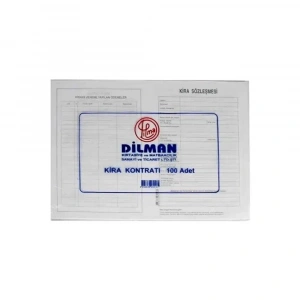 Dilman Kira Kontratı 100lü Paket