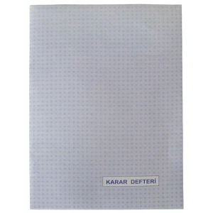 Dilman Numaralı Karar Defteri Karton Kapak 40 Yp.