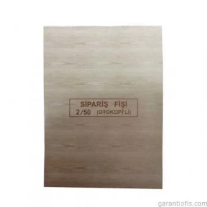 Dilman Otokopili Sipariş Fişi (2/50 - 2 Nüsha)