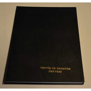 Dilman Teftiş Ve Denetim Defteri Ciltli 96 Yaprak