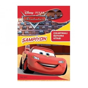 Dısney Pıxar Arabalar Şampiyon Çıkartmalı Boyama Kitabı
