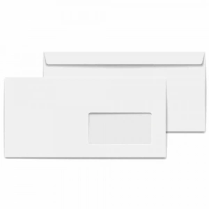 Doğan Zarf Diplomat 105x240 mm 110 gr Silik Pencereli 1 Hamur