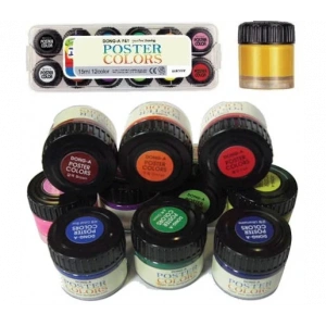 Dong-A Poster Color Guaj Boya Seti 12renk X 15ml.