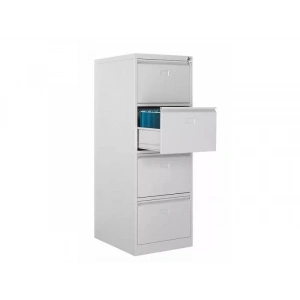 Dört Çekmeceli Metal Kartoteks Askılı Dosya Dolabı Gri