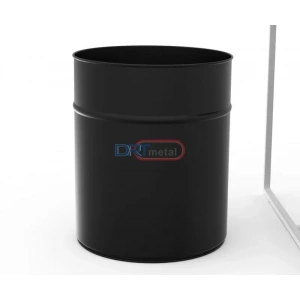 Drt Metal Drt 1001 Metal Konik Çöp Kovası Siyah