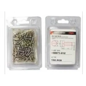 Düz Makine Ayak Vidası Nikel / 060671-012 100ADET