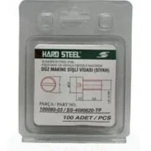 Düz Makine Dişli Vidası Siyah / 100080-003 100ADET