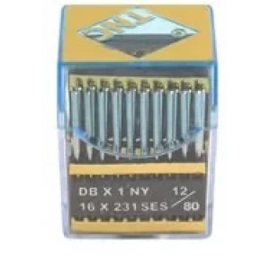 Düz Makine İnce Dip Yanmaz Dikiş İğnesi / DBX1 SES PVD 12/80 100ADET