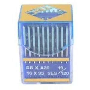 Düz Makine İnce Dip Yanmaz Dikiş İğnesi / DBXA20 (DBX1) SES PVD 19/120 100ADET