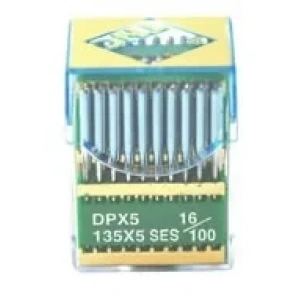 Düz Makine Kalın Dip Yanmaz Dikiş İğnesi / DPX5 SES PVD 16/100 100ADET