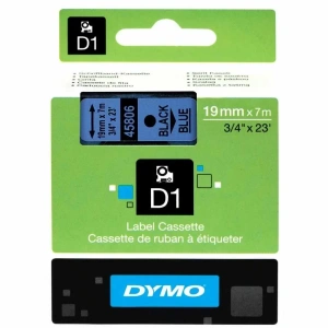 DYMO 45806 Mavi/Siyah D1 Yedek Şerit (19 mm x 7 mt)