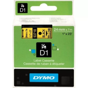 DYMO 53718 Sarı/Siyah D1 Yedek Şerit (24 mm x 7 mt)