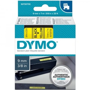 Dymo D1 Şerit Standart 9 MMx7 MT Sarı Üzerine Siyah 40918 S0720730
