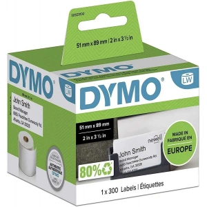 DYMO LW S0929100 Yapışkansız İsim Kart Etiketi 51x89mm / 300 lü Paket  2inç x 3-1/2inç