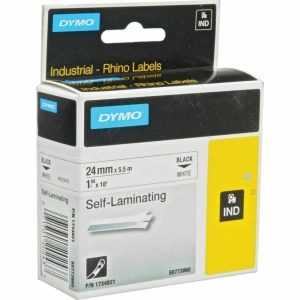 DYMO RhinoPRO 1734821 Beyaz/Siyah Lamine Vinil Şerit 24 mm x 5,5 mt