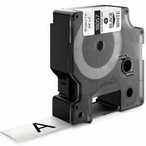 DYMO RhinoPRO 18057 Beyaz/Siyah Isıyla Küçülen Şerit 19 mm x 1,5 mt