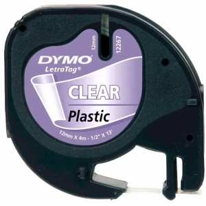 Dymo S0721530 Şeffaf Letratag Plastik Şerit (12mm X 4mt)