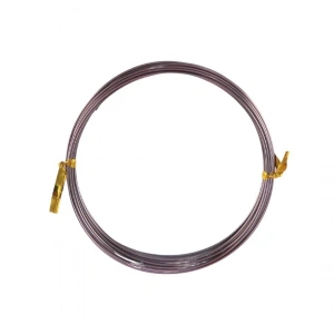 Dytac Alüminyum Tel Yuvarlak 1mm x 4m Koyu Bakır