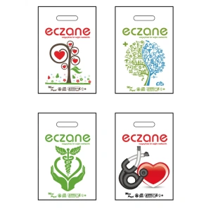 Eczane Baskılı El Geçme Blok Poşet 0 No 20x30 cm ( 5000 Adet )