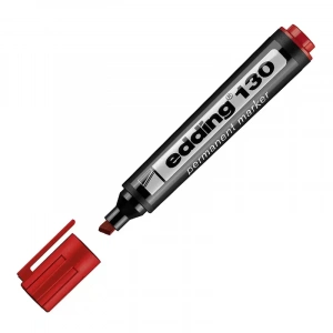 Edding 130 Permanent Markör Koli Kalemi Kesik Uç Kırmızı