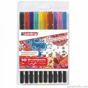 Edding 1340 Fırça Uçlu Keçeli Kalem (10 lu Kutu)