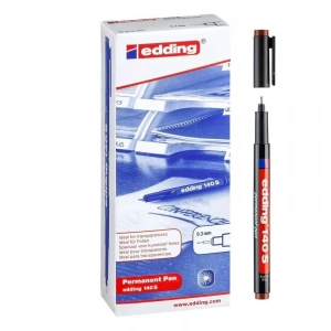 Edding 140 S Çok Amaçlı Permanent Kalem (Asetat Kalemi) KAHVERENGİ 10lu Kutu