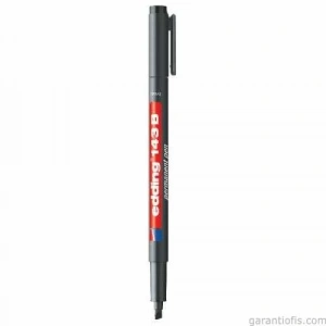 Edding 143 B Kesik Uçlu Siyah Permanent Asetat Kalemi