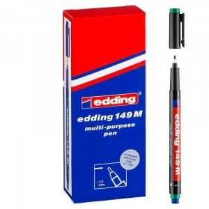 Edding 149 M Çok Amaçlı Permanent Kalem (Silgili Asetat Kalemi) YEŞİL 10lu Kutu