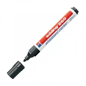 Edding 260 Beyaz Tahta Kalemi Yuvarlak Uç Siyah