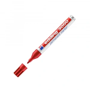Edding 3000 Permanent Markör 1,5-3 mm Yuvarlak Uçlu Kırmızı