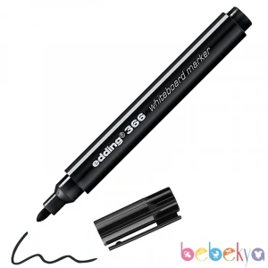EDDİNG 366 BEYAZ TAHTA KALEMİ YUVARLAK UÇ SİYAH 1mm