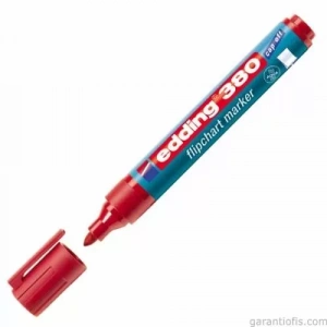 Edding 380 Yuvarlak Uçlu Kırmızı Flipchart Kalemi