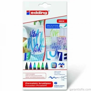 Edding 4200 Porselen Kalemi Soğuk Renkler (6 Lı Paket)