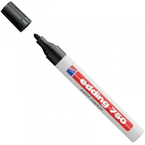 Edding 750 Tam Örtücü Siyah Boya Kalemi (Paint Marker)
