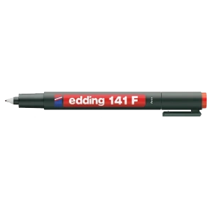 Edding Asetat Kalemi Permanent F Seri 0.6 MM Kırmızı 141F