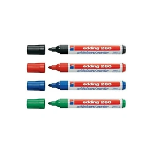 Edding E-260 Beyaz Tahta Kalemi 4Lü ***