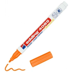 EDDİNG E-4085 LİKİT TEBEŞİR VE CAM KALEMİ FOSFORLU TURUNCU