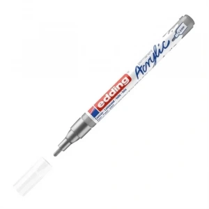Edding Ed5300923 Akrilik Markör İnce Uçlu 1.0-2.0mm Gümüş