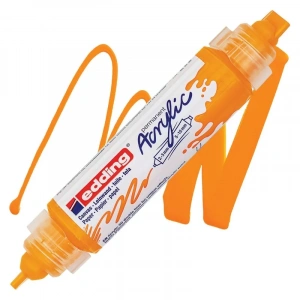 Edding Ed5400906 3d Double Liner Çift Uçlu Akrilik Markör Güneş Sarısı