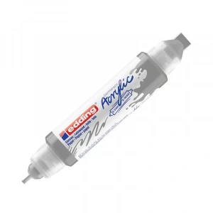 Edding Ed5400923 3d Double Liner Çift Uçlu Akrilik Markör Gümüş