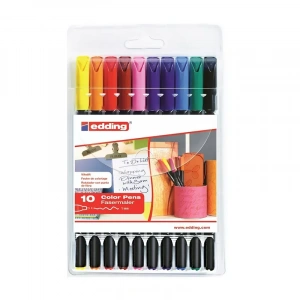 Edding Grafik Kalemi 10 Renk Poşet (1200p1099)